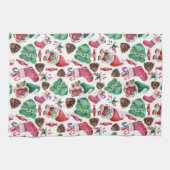 Farbiges Weihnachtsdesign Geschirrtuch (Horizontal)