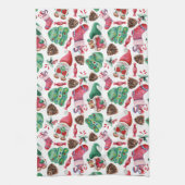 Farbiges Weihnachtsdesign Geschirrtuch (Vertikal)