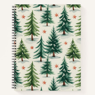 Farbiges Weihnachtsnotizbuch – Festliches Winterde Notizblock