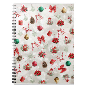 Farbiges Weihnachtsnotizbuch – Festliches Winterde Notizblock
