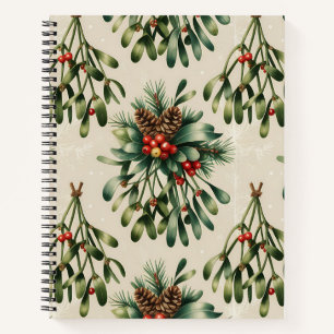Farbiges Weihnachtsnotizbuch – Festliches Winterde Notizblock
