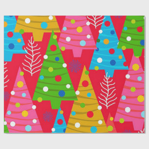 Farbiges Weihnachtswrapping Papier Geschenkpapier