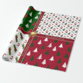 Farbiges Weihnachtswrapping Papier mit Text Geschenkpapier (Ungerollt)
