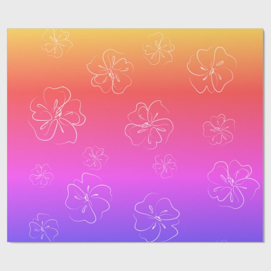 Farbiges Weiß Geschenkpapier (Flach)