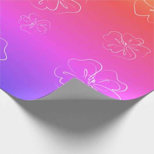 Farbiges Weiß Geschenkpapier (Ecke)