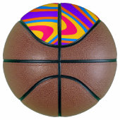 Farbiges Wellenmuster Basketball (Rechts)