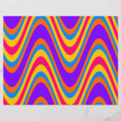 Farbiges Wellenmuster Flyer (Hinten)