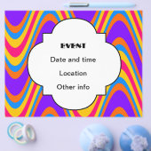 Farbiges Wellenmuster Flyer (Einzeln)