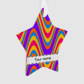 Farbiges Wellenmuster Ornament (Vorderseite)