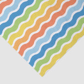 Farbiges Wellenmuster-Papiermuster Seidenpapier (Ausschnitt)