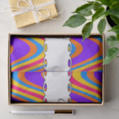 Farbiges Wellenmuster Seidenpapier (Geschenk)