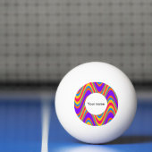 Farbiges Wellenmuster Tischtennisball (Netto)