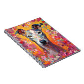 Farbiges Whippet Notizblock (Rechte Seite)