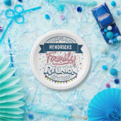 Farbiges Wiedersehen-Design Pappteller (Party)