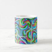 Farbiges Wirbles Lollipopmuster Kaffeetasse (Mittel)