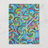 Farbiges Wirbles Lollipopmuster