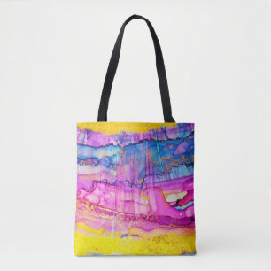 Farbiges Wolkenmakro, Tintenfisch Spritzer. Tasche