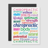Farbiges Word Collage Chiropraktisches Magnet (Vorne/Hinten)