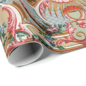 Farbiges Wrapping Paper aus dem 18. Jahrhundert Geschenkpapier (Rolleneckpunkt)