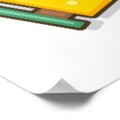 Farbiges Xylophon Poster (Ecke)