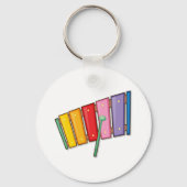 Farbiges Xylophon Schlüsselanhänger (Rückseite)