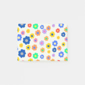 Farbiges Y2K kleines Blume-Muster Post-it Klebezettel (Vorderseite)