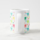 Farbiges Zähnchen Jumbo-Tasse (Rückseite)