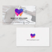 Farbiges Zeltlogo | Zahnbüro Visitenkarte (Vorne/Hinten)