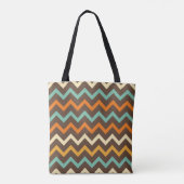 Farbiges Zickzack Muster, fett geometrisch Tasche (Rückseite)