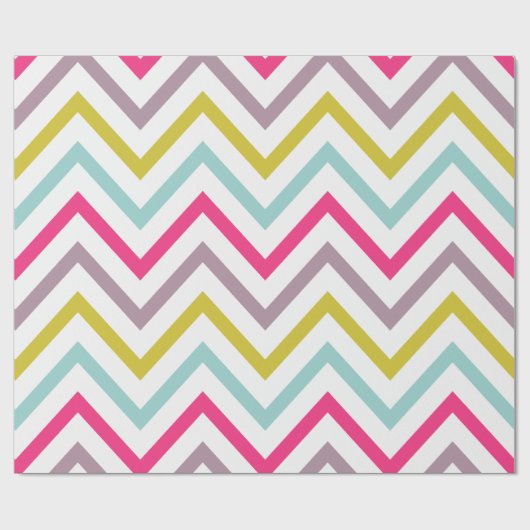 Farbiges Zickzack Muster-Papier Geschenkpapier (Flach)
