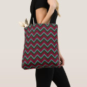 Farbiges Zickzack Zickzackmuster Tasche (Von Nahem)