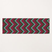 Farbiges Zickzack Zickzackmuster Yogamatte (Vorderseite (Horizontal))