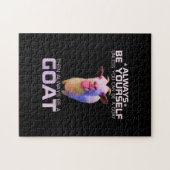 Farbiges Ziegengeschenk Puzzle (Horizontal)