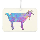 Farbiges Ziegenwasser Autolufterfrischer (Rückseite)