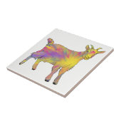 Farbiges Ziegenwasser Fliese (Seite)