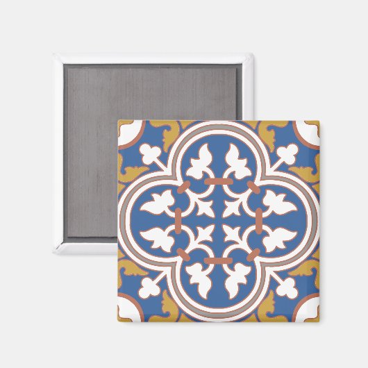 Farbiges Ziermuster Magnet (Vorderseite/Rückseite)