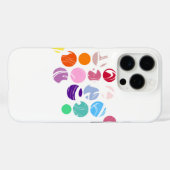 Farbiges Zirkelmuster Case-Mate iPhone Hülle (Rückseite (Horizontal))