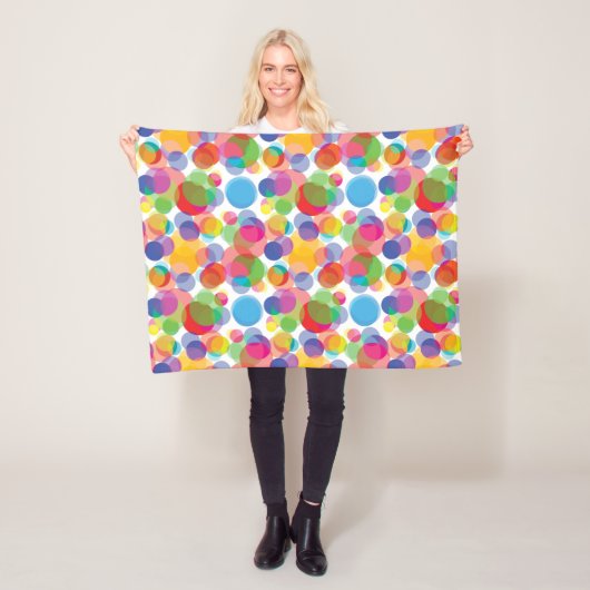Farbiges Zirkelmuster Fleece Blanket (Beispiel)