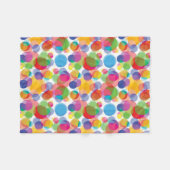 Farbiges Zirkelmuster Fleece Blanket (Vorderseite (Horizontal))