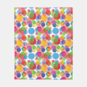 Farbiges Zirkelmuster Fleecedecke (Vorderseite)