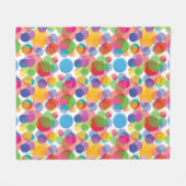 Farbiges Zirkelmuster Fleecedecke (Vorderseite (Horizontal))