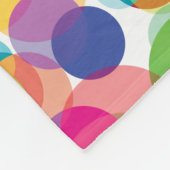 Farbiges Zirkelmuster Fleecedecke (Ecke)