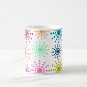 Farbiges Zirkelmuster Kaffeetasse (Mittel)