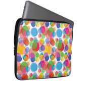 Farbiges Zirkelmuster Laptopschutzhülle (Vorne Rechts)