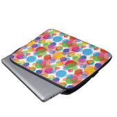 Farbiges Zirkelmuster Laptopschutzhülle (Vorne Knopf)