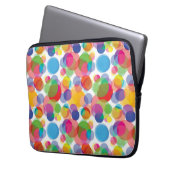 Farbiges Zirkelmuster Laptopschutzhülle (Vorderseite Links)