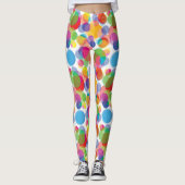 Farbiges Zirkelmuster Leggings (Vorderseite)
