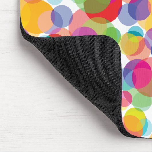 Farbiges Zirkelmuster Mousepad (Ecke)