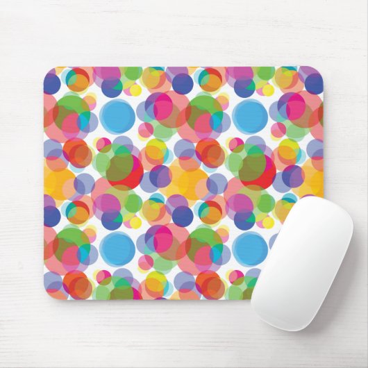 Farbiges Zirkelmuster Mousepad (Mit Mouse)