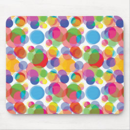 Farbiges Zirkelmuster Mousepad
